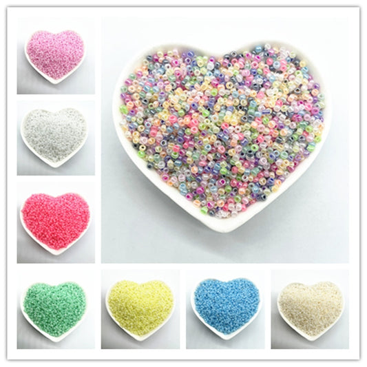 Effect of The Cream Charm Czech Glass Seed Beads