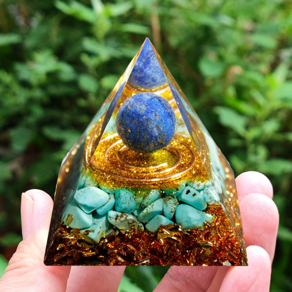 Orgonite Pyramid Crystals Natural Stone Orgone