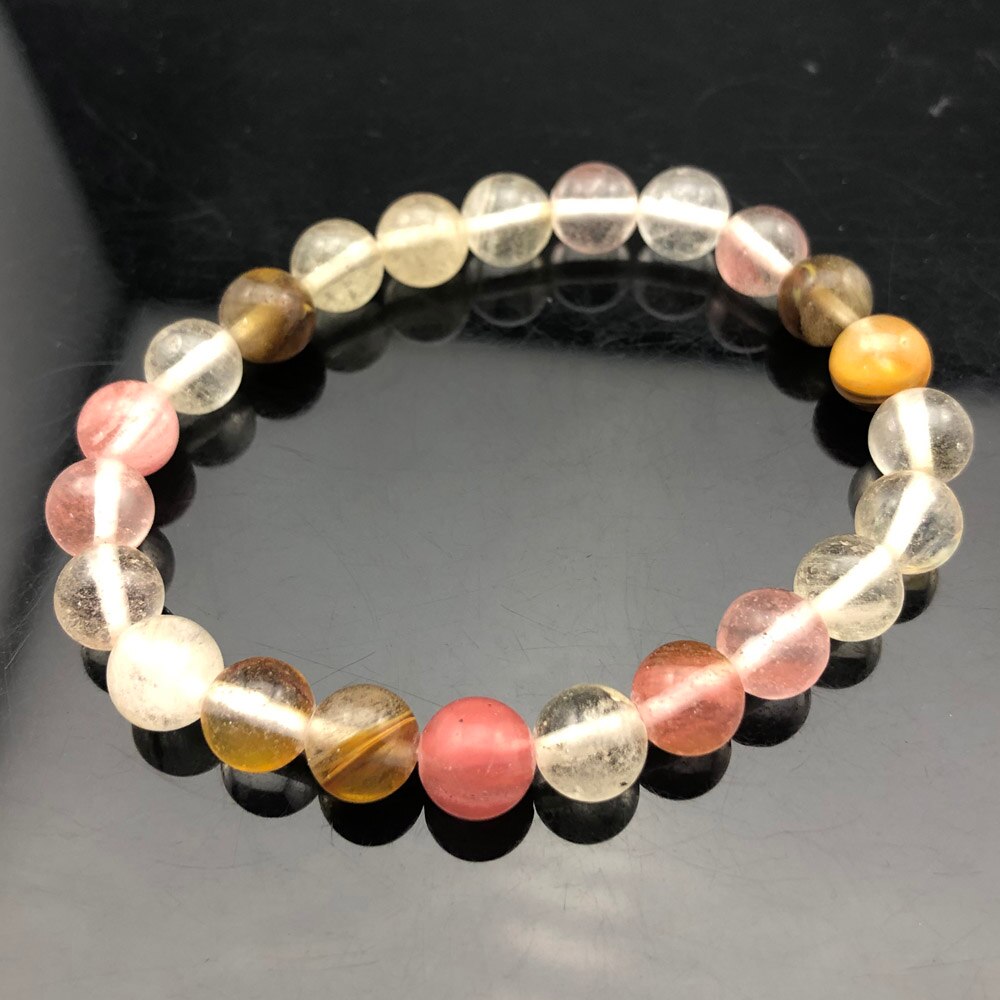 Chakra Quartz Crystal Agate Bracelet Men Natural Stone