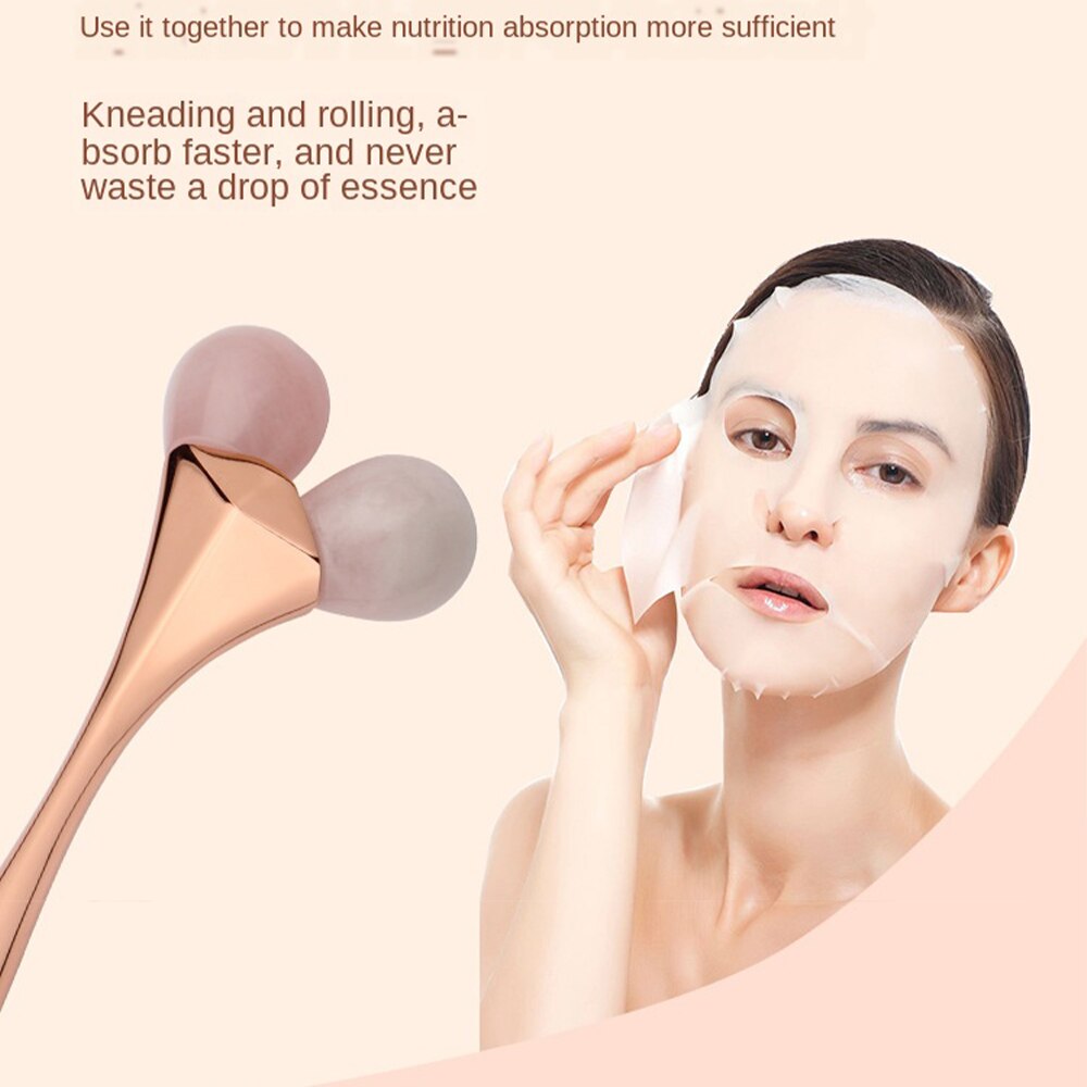 Jade Facial Massage Roller For Face Rose Quartz