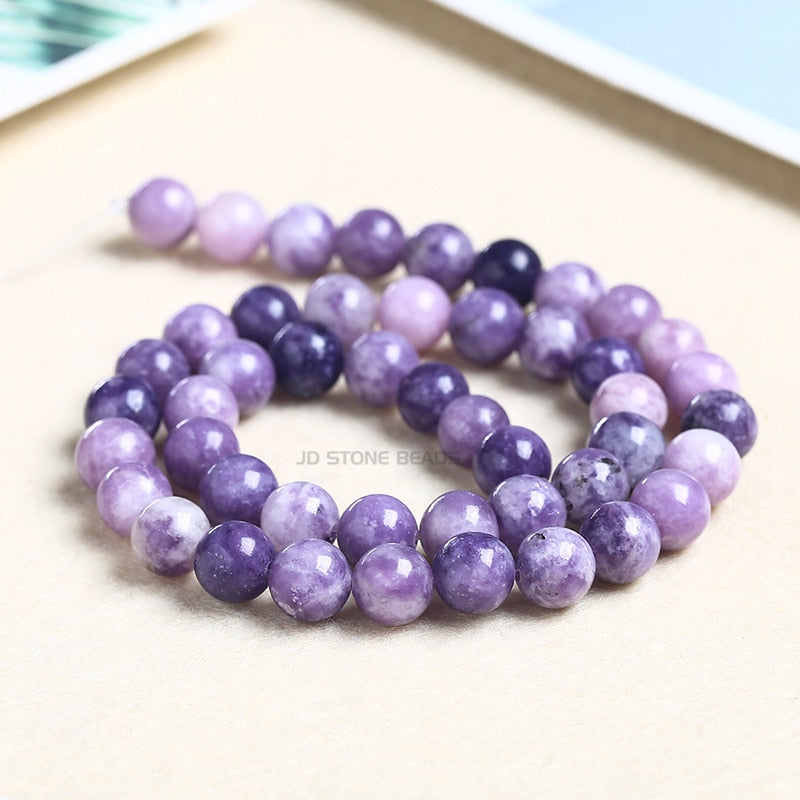 Wholesale Natural China Lepidolite Stone Beads