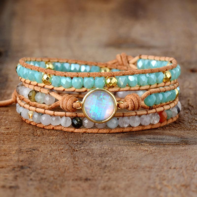 Top Quality Women Bracelets Natural Opal Stone