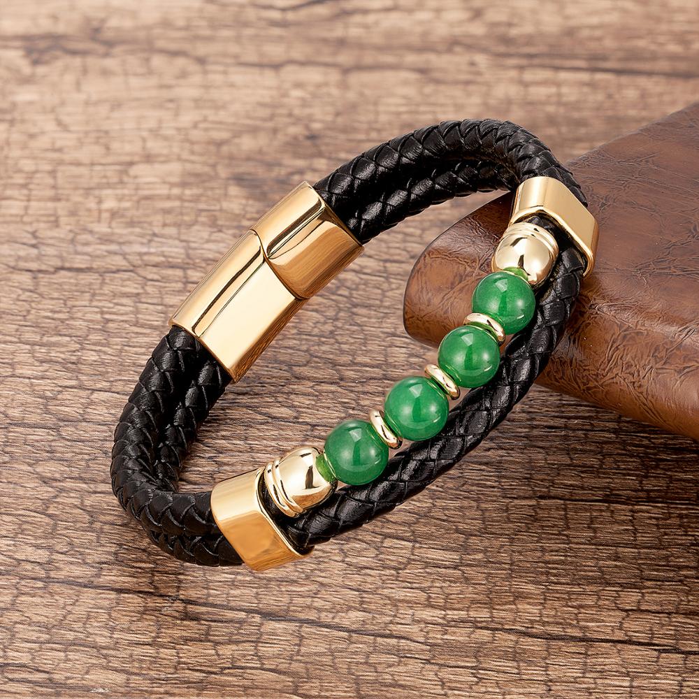 Natural Stone Beads Bracelet For Women Multilayer