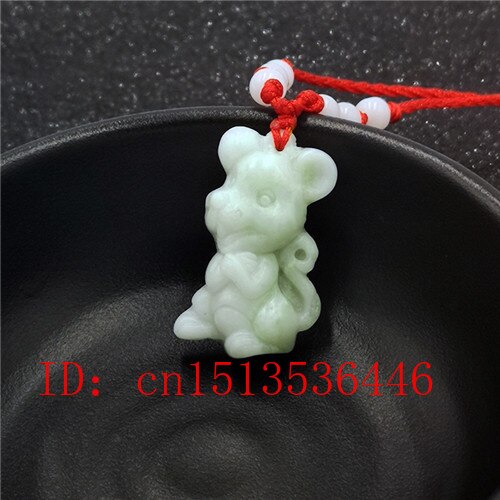 White Jade Zodiac Pendant Natural Animal Necklace