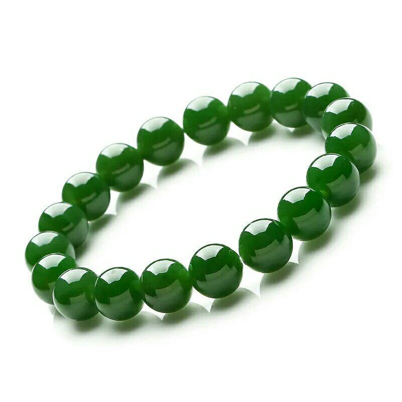 Genuine Natural Green Jade Bracelet Mens Jades