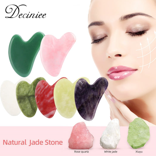 Gua Sha Facial Tool Natural Jade Stone