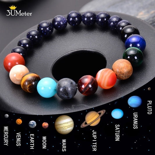 The Eight Planets Bracelets Natural Stone Beads