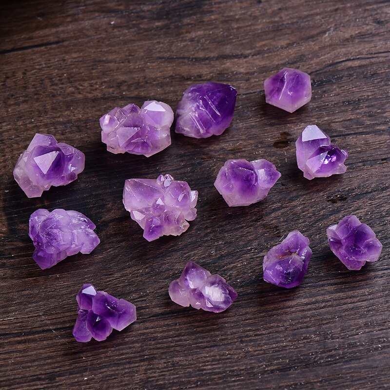 Amethyst Raw Quartz Small Cluster Healing Reiki Stone