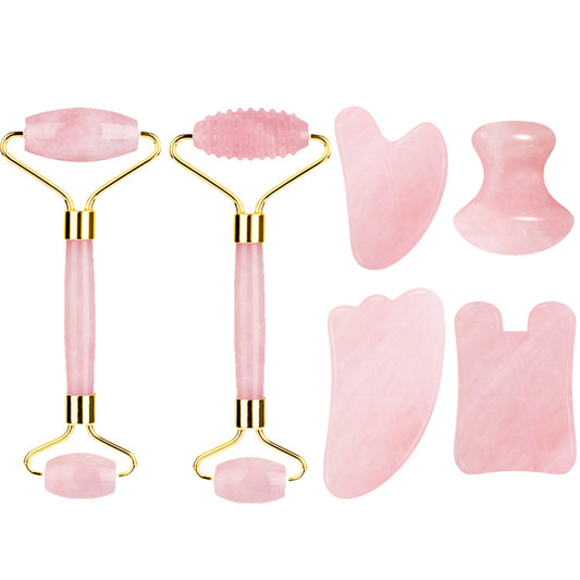 Rose Quartz Jade Roller Face Massager Real Jade