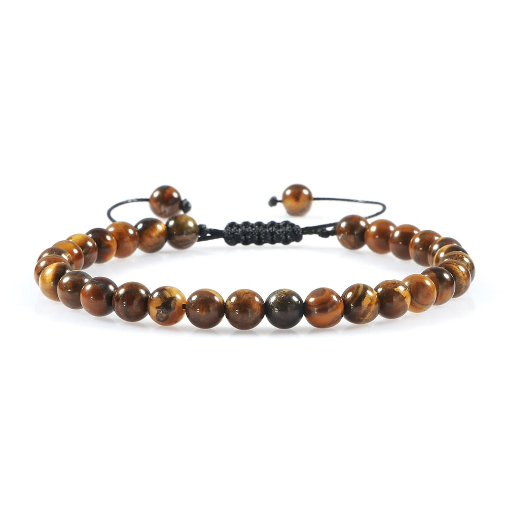 Natural Stone Men Bracelets Charm Tiger Eye