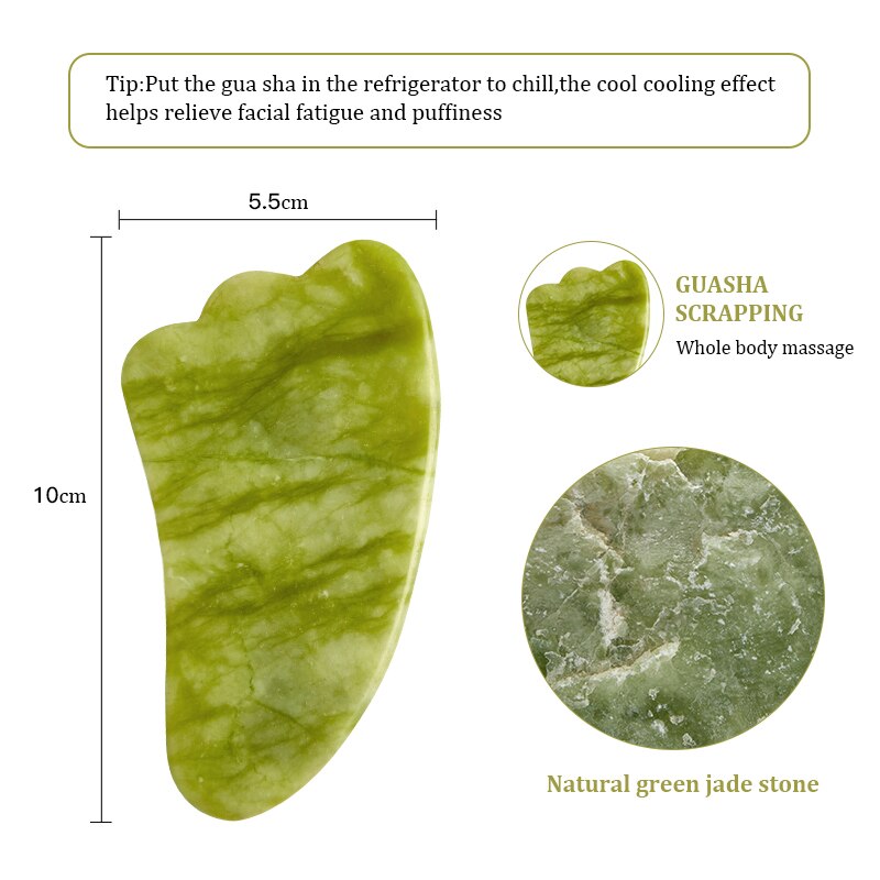 Natural Jade Scraper Board Face Massager