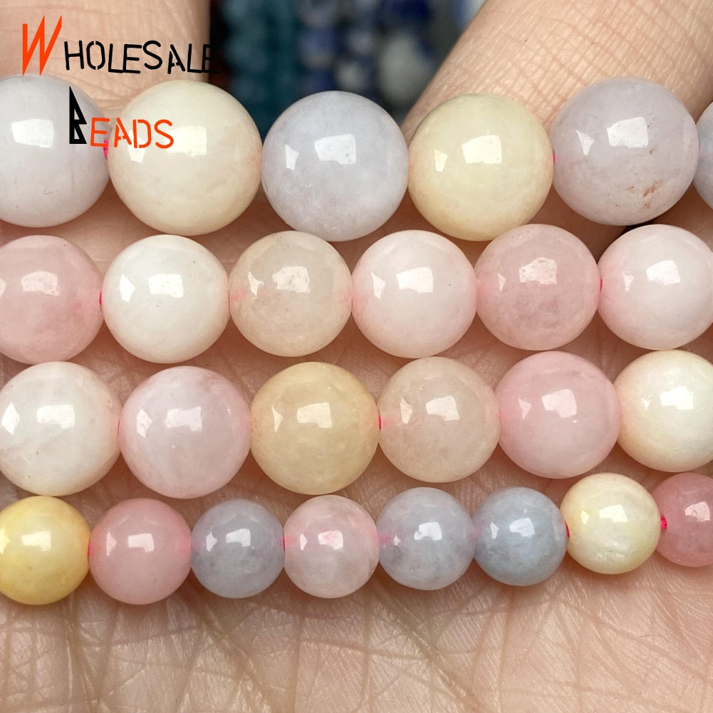 Natural Stone Aquamarines Chalcedony Jades Pink