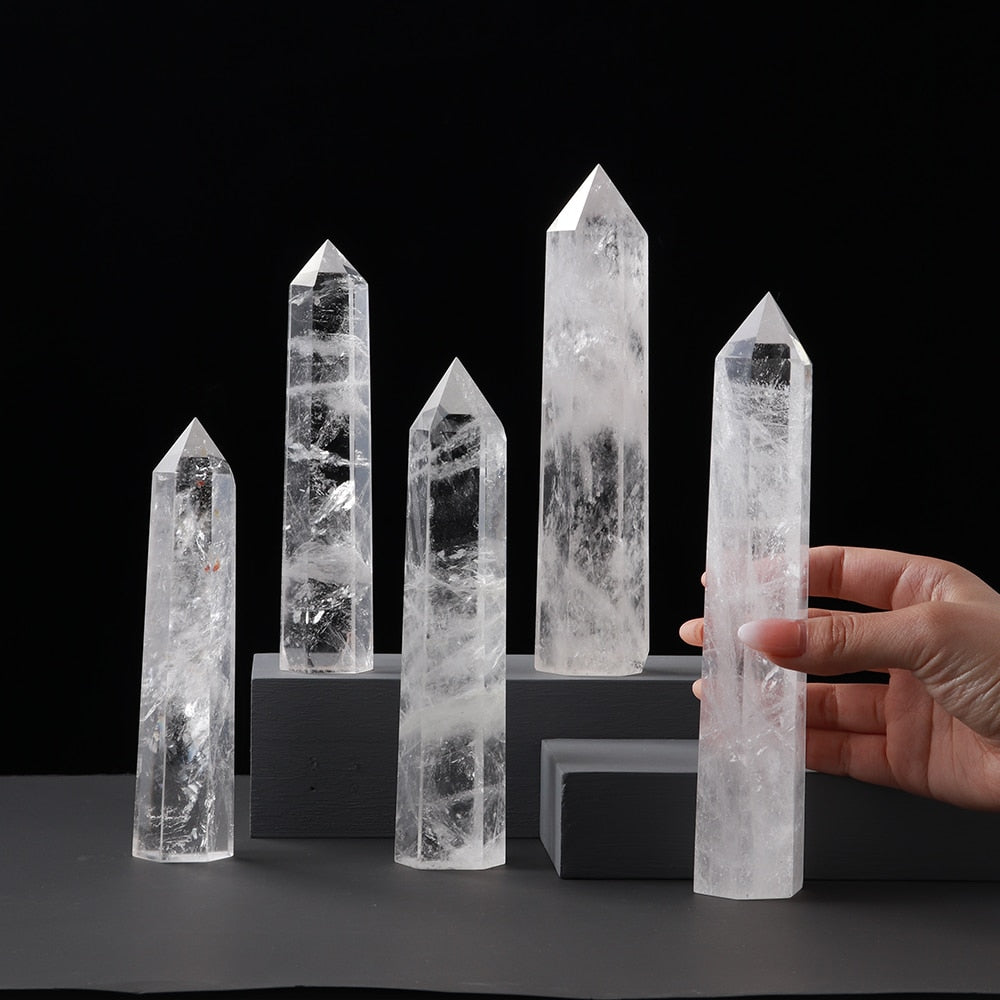 Big wand Natural Crystal Clear Quartz Transparency