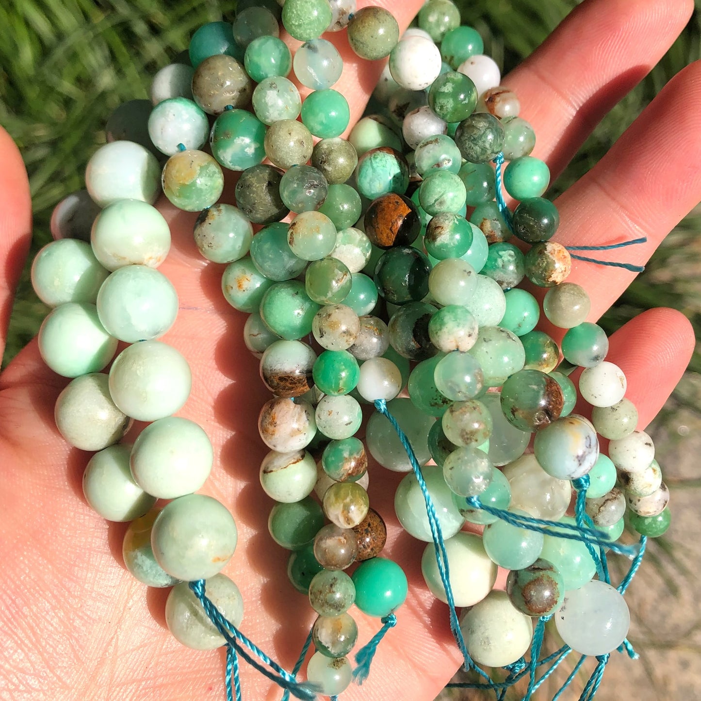 Natural Stone Beads Green Jade