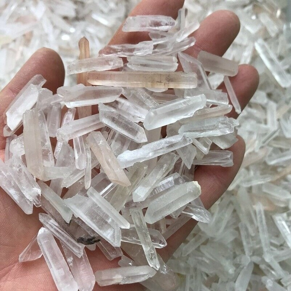 100% Natural Clear Quartz Healing Crystal Point Wand