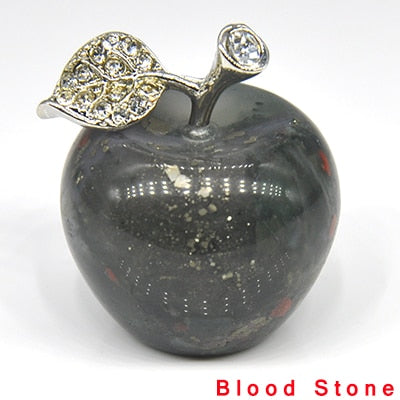 Apple Figurine Natural Stones Healing Crystals Statue