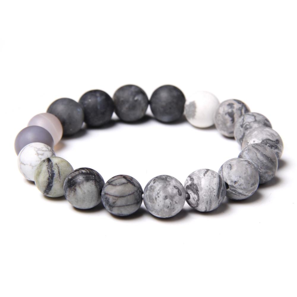 Universe Eight Planets Bracelet Men Natural Stone