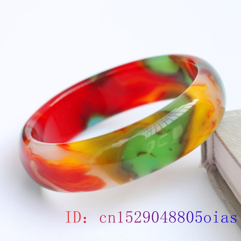 Color Jade Bangle Bracelet Genuine Natural Charm