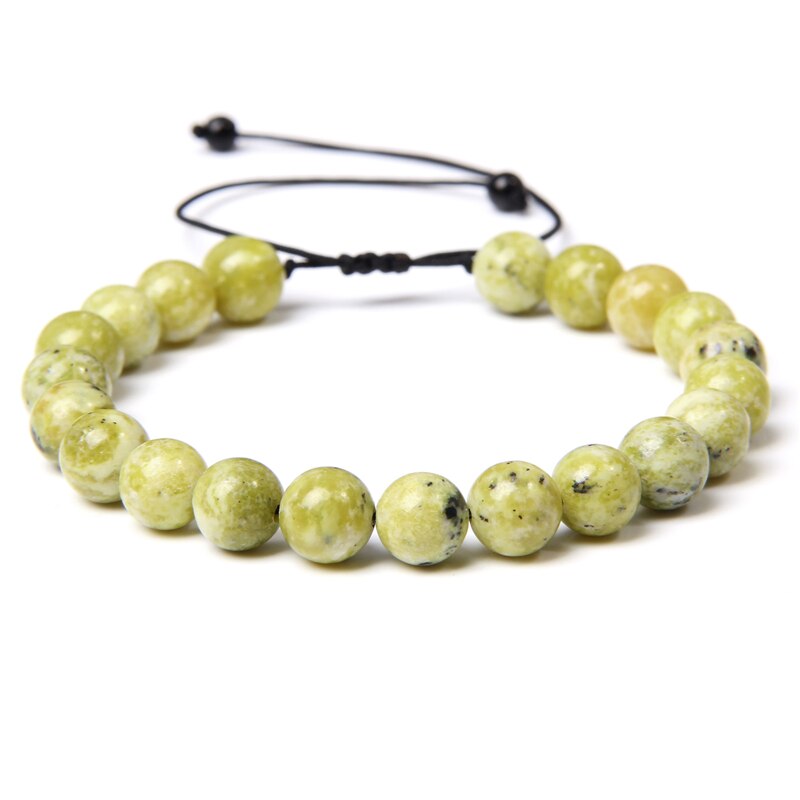 Adjustable Natural Stone Bracelet women Men Minimalist