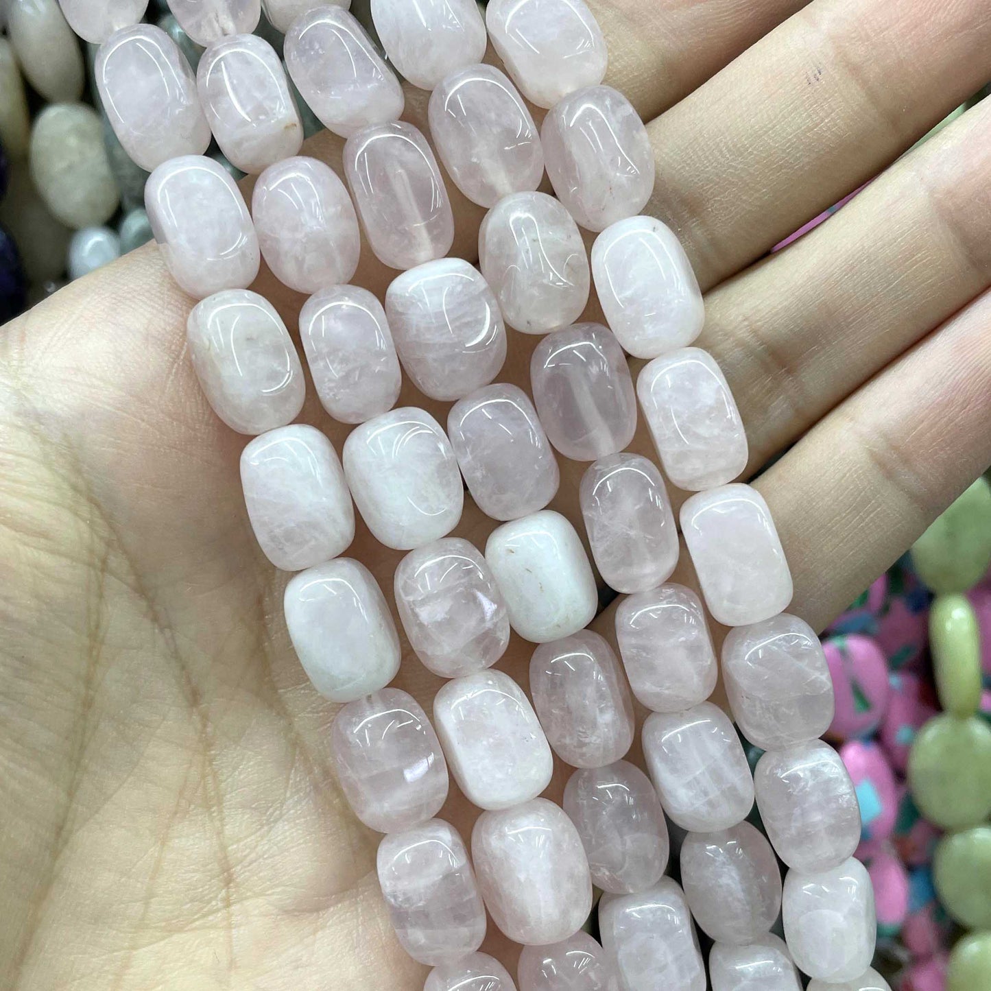 Jades Crystal Stone Square Loose Spacer Beads