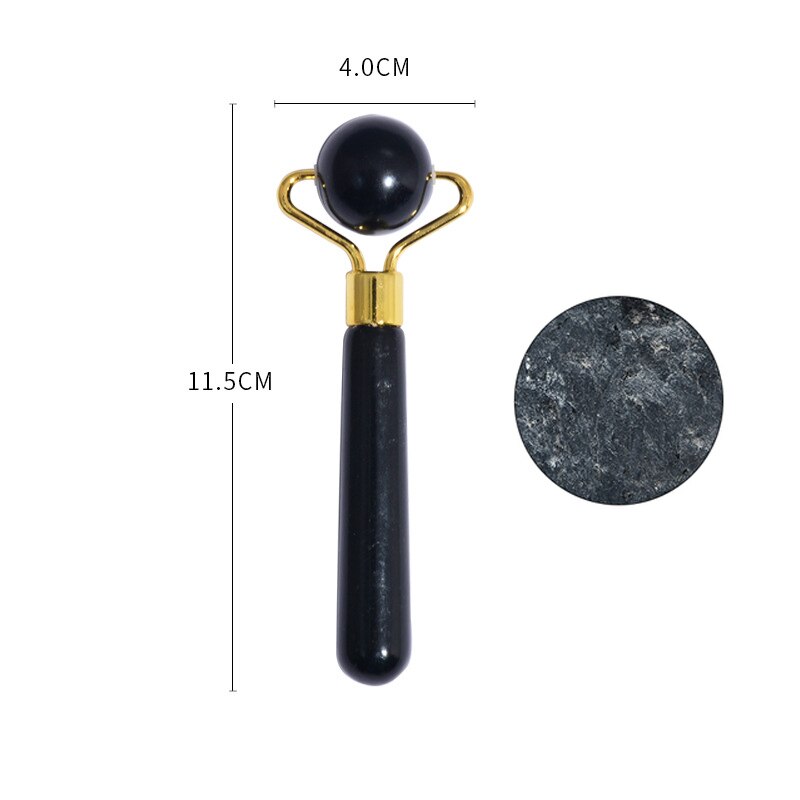 Obsidian Jade Roller Stone Natural Facial Massager