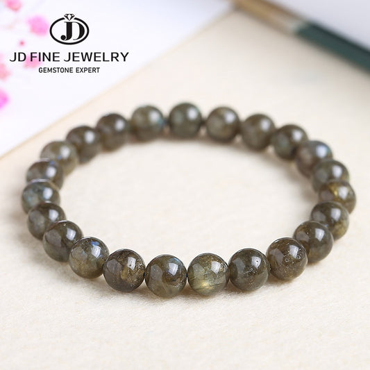 JD Fashion Natural Stone Shiny Labradorite Beads