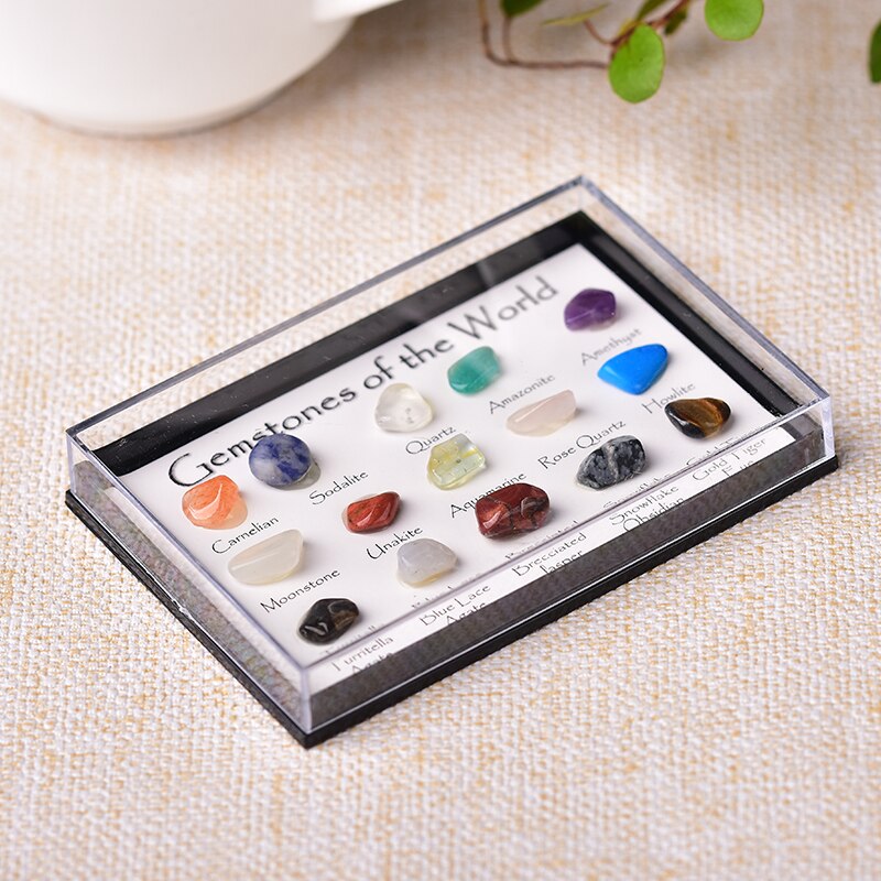 Natural Crystal Stone 15 in 1 Rock Mineral