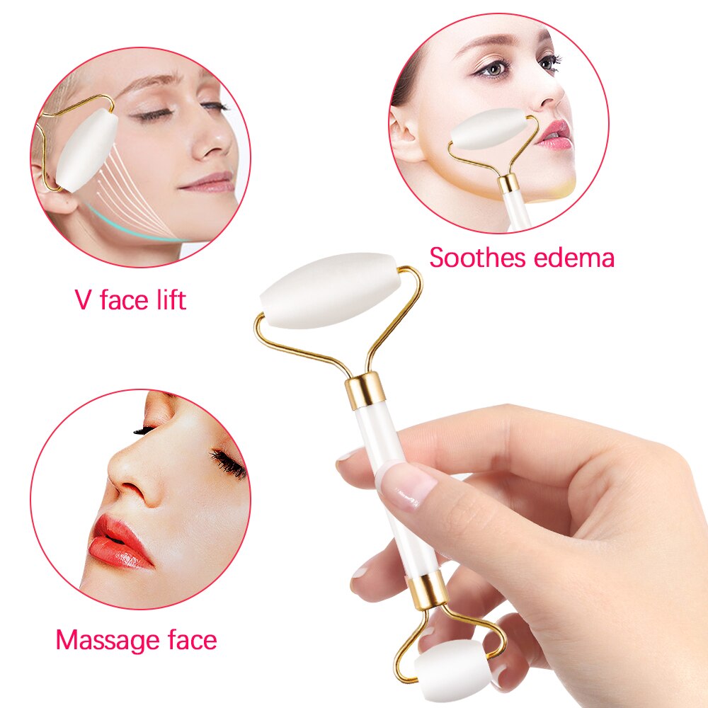 Face Massager Jade Roller Scraper Facial Skin Care Tools