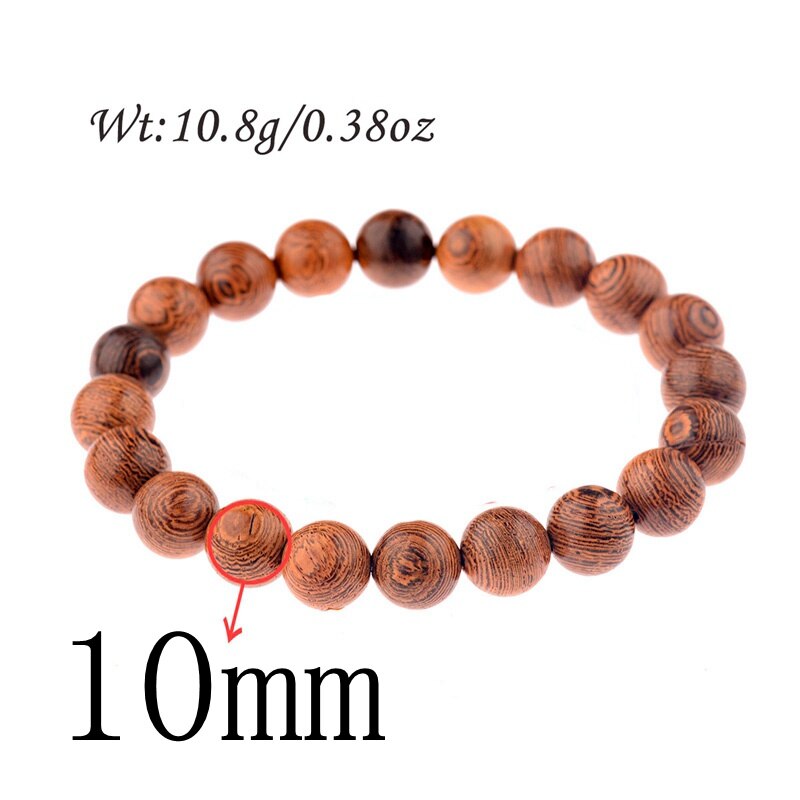 Wood Beads Bracelets Men Ethic Meditation