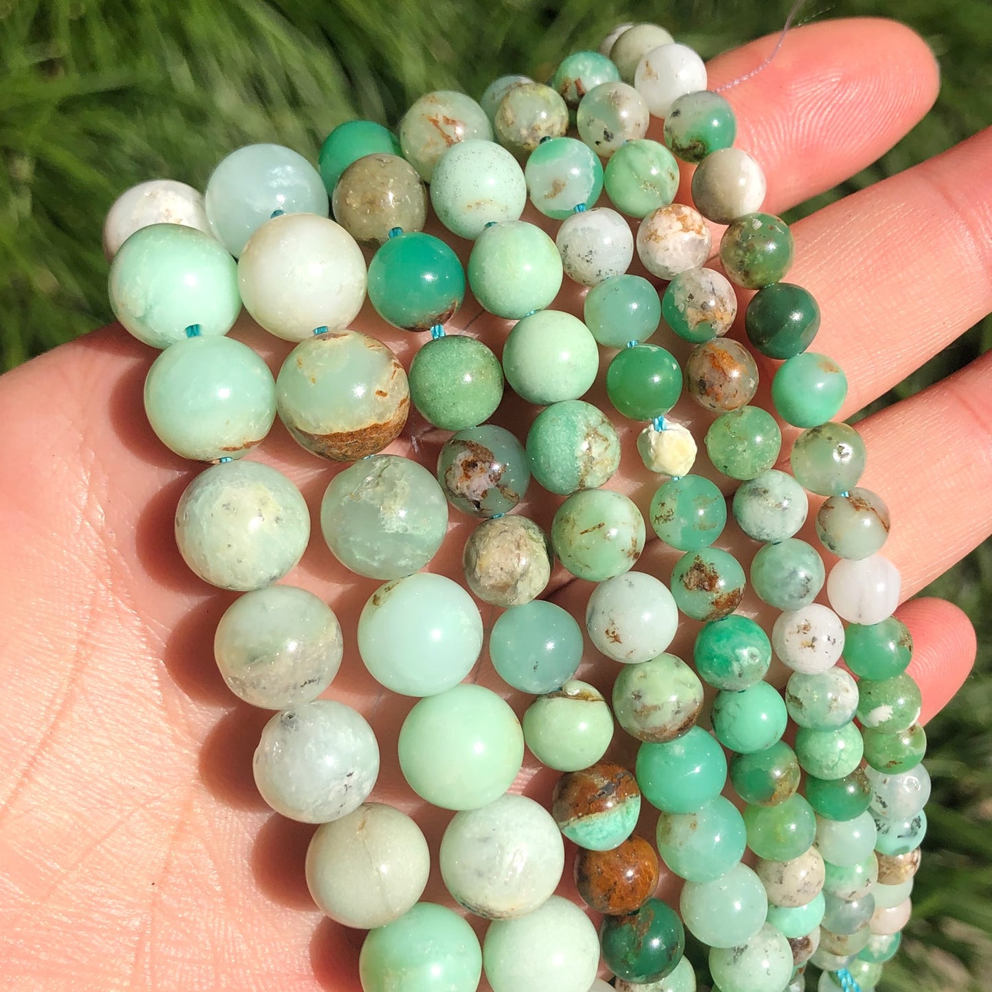 Natural Stone Beads Green Jade