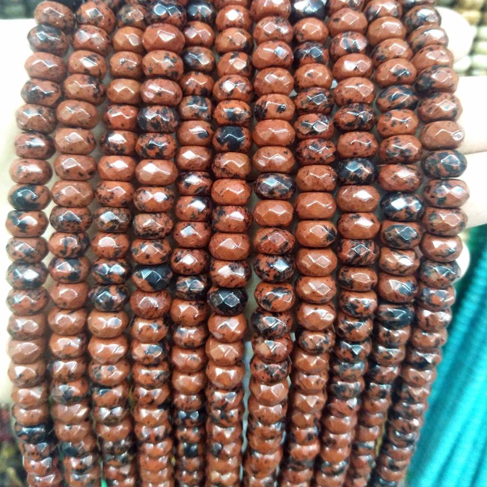 Natural Stone Faceted Rondelle Beads Jades Spacer