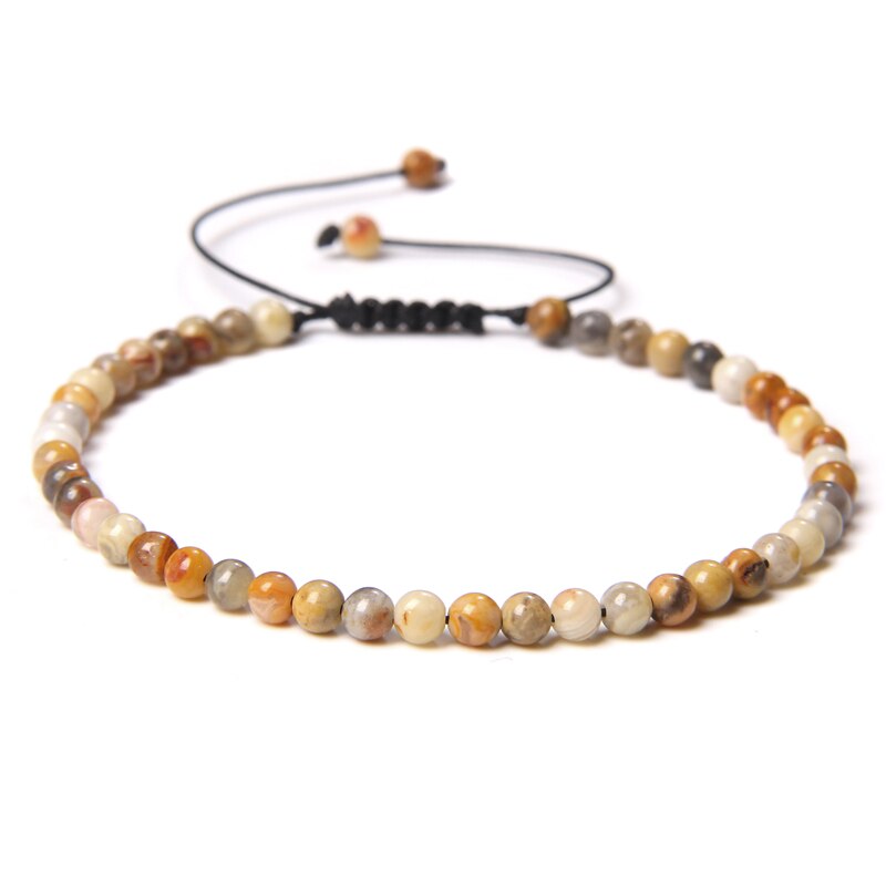 Vintage Natural Stone Bracelet Men Chakras Beads