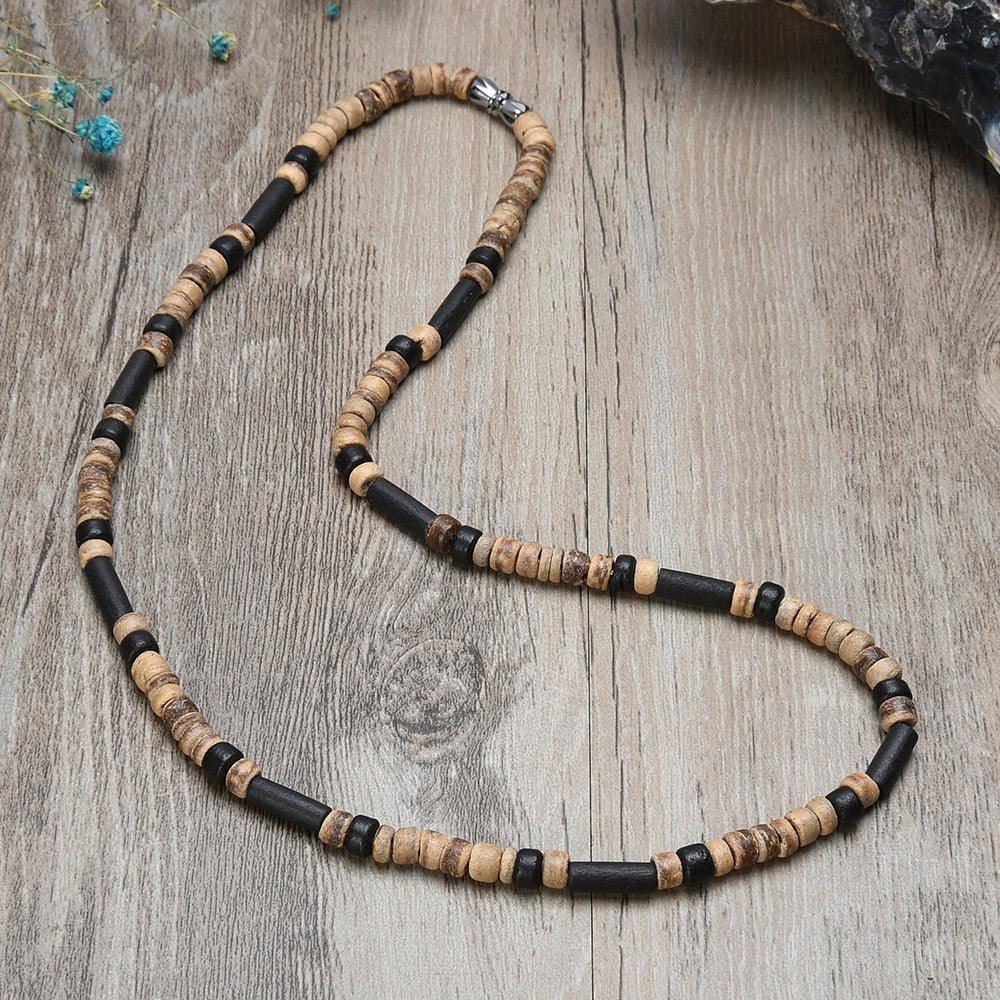 Fashion retro country beaded necklaces men's