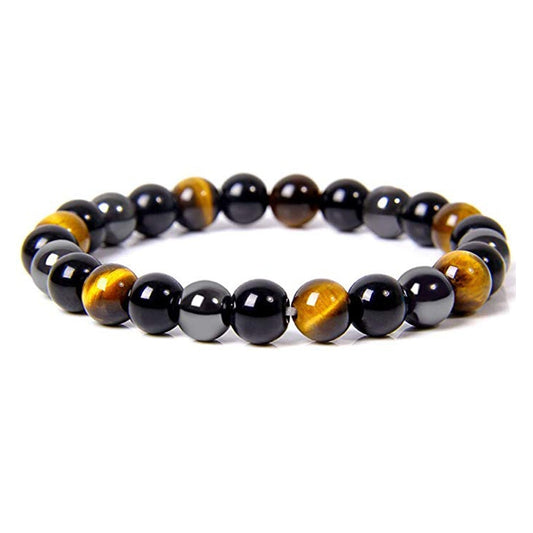 Tiger Eye Obsidian Hematite Beads Bracelets Magnetic