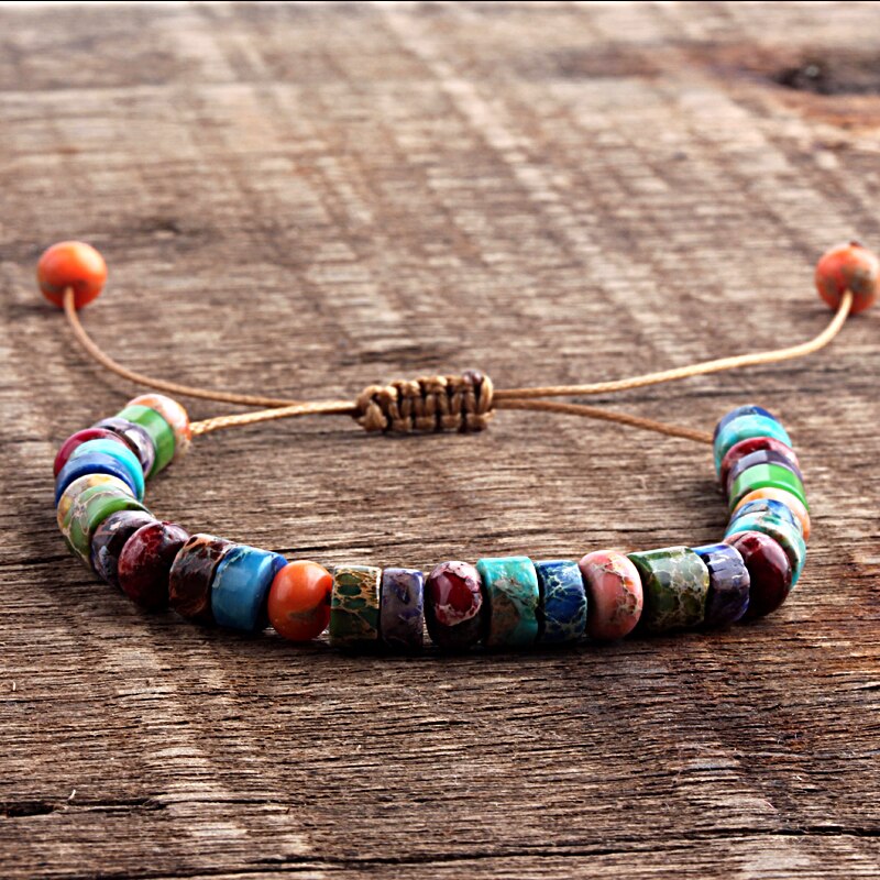 Boho Style Handmade Colorful Multi Bracelet Stone