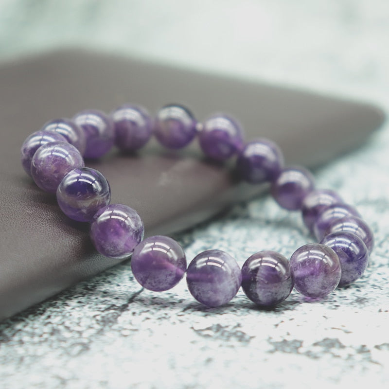 100% Natural Amethysts Bracelet Women Men