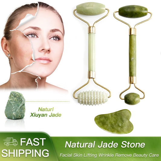 Natural Jade Roller Facial Massage Roller