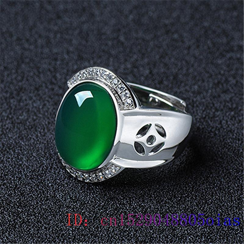 Green Jade Ring Zircon Crystal Natural Jewelry