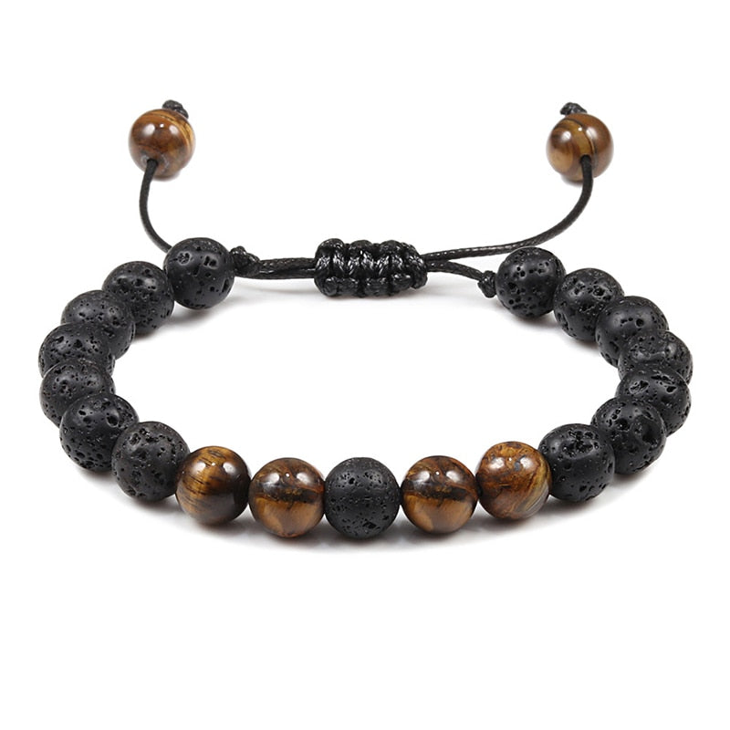 Natural Stone Beads Tiger Eye Bracelet