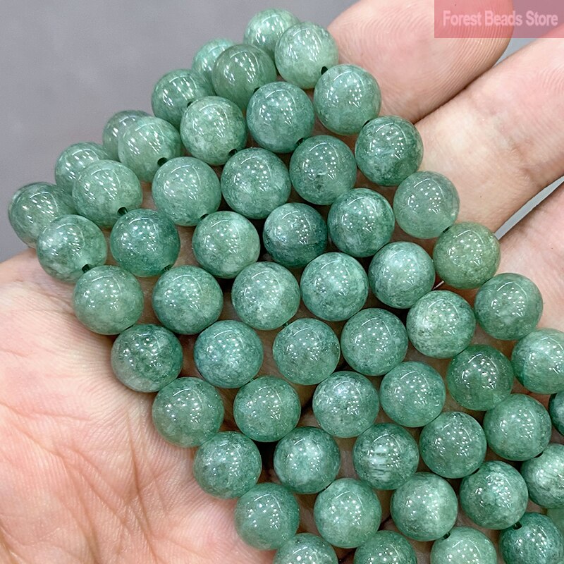 Chalcedony Burma Jade Smooth Round Spacer Beads