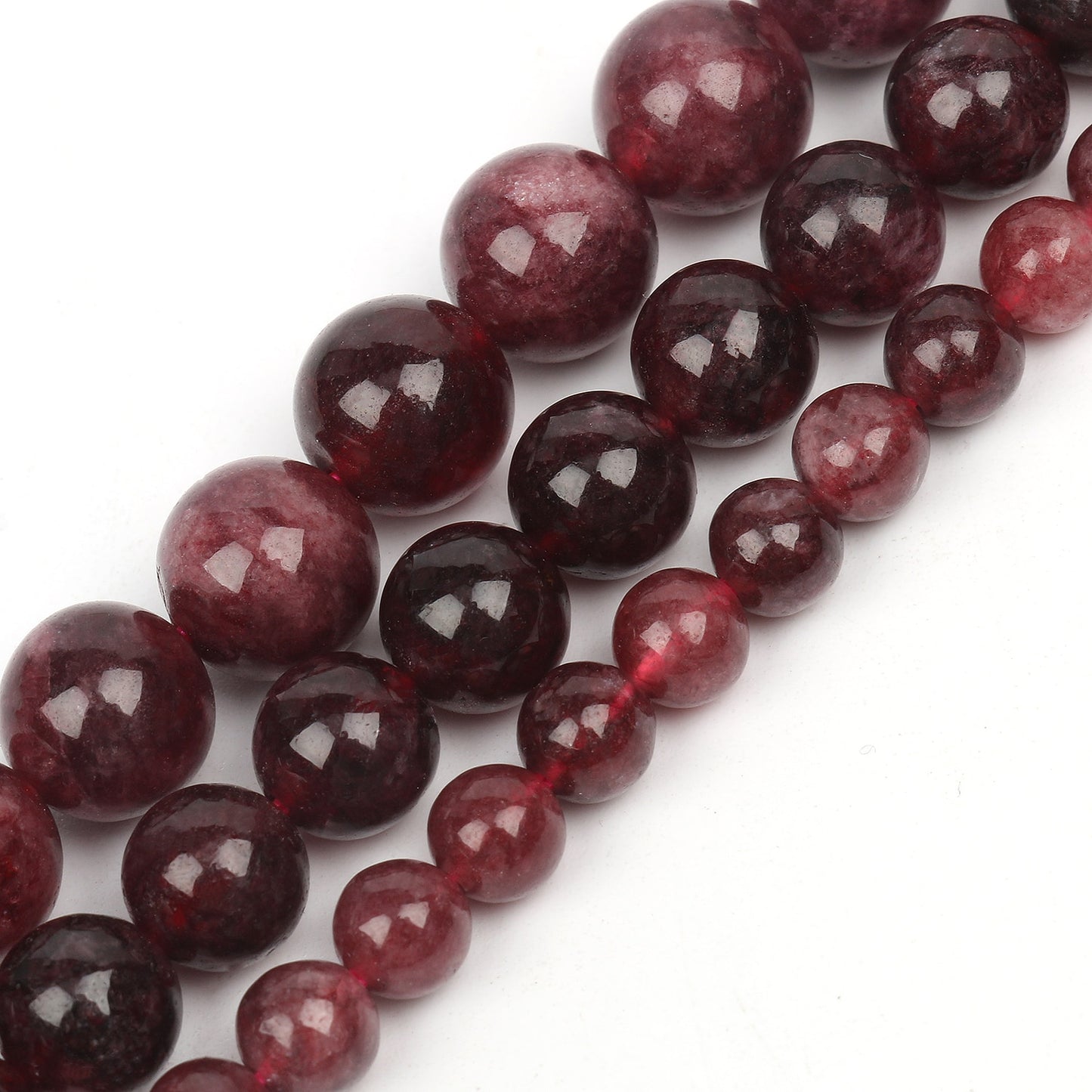 Natural Dark Red Garnet Beads For Jewelry Making