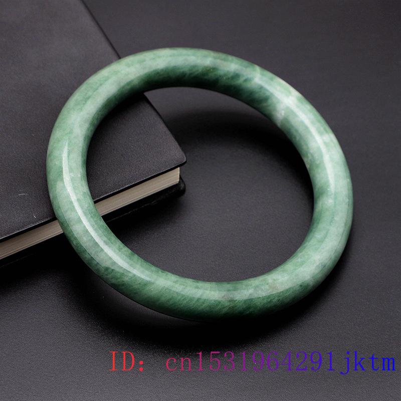 Green Jade Bangle Bracelet Chinese Amulet Jewelry