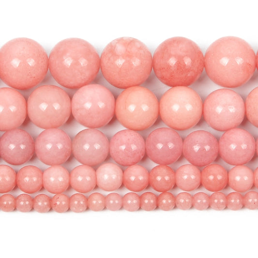 Natural Stone Beads Red Veins Chalcedony Jades