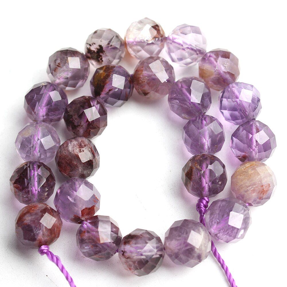 Faceted Morganite Gemstone Beads For Jewelry