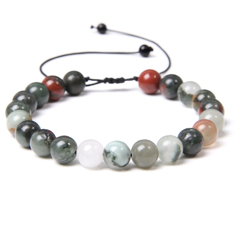 Adjustable Natural Stone Bracelet women Men Minimalist