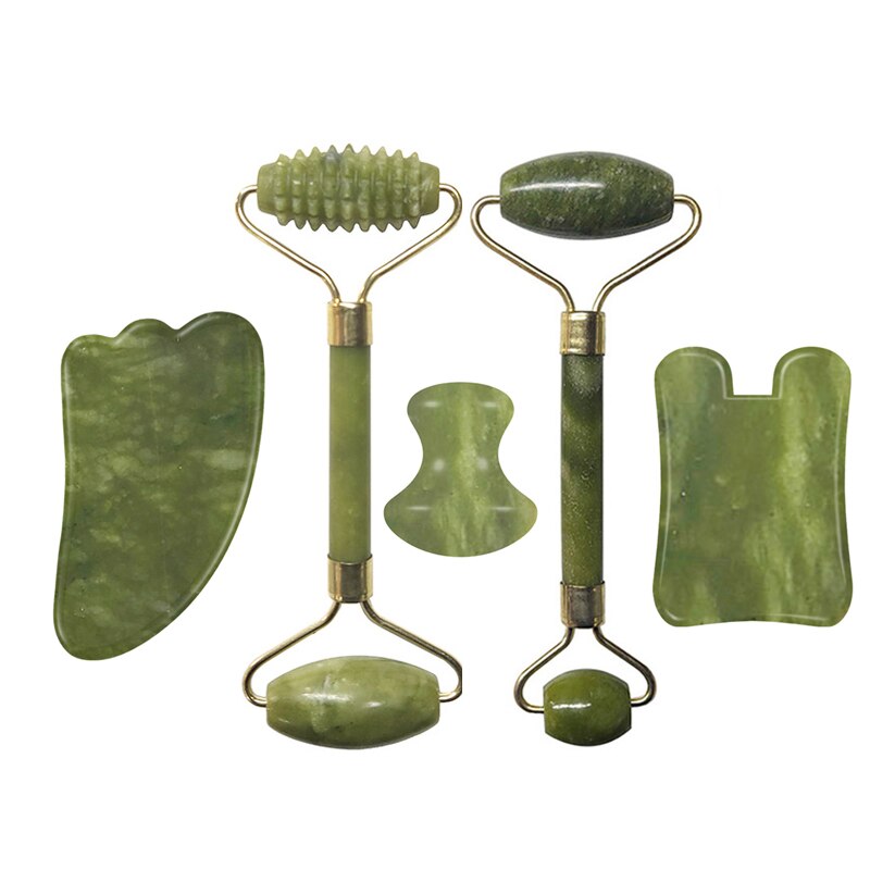 Natural Jade Roller Face Massager Real Stone