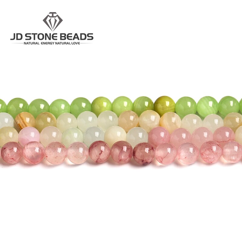Natural Chalcedony Stone Beads Round Loose Beads