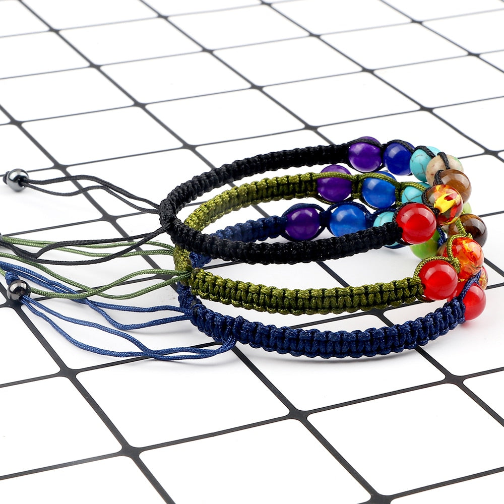 Handmade Beads Bracelet 6mm Natural Stone String