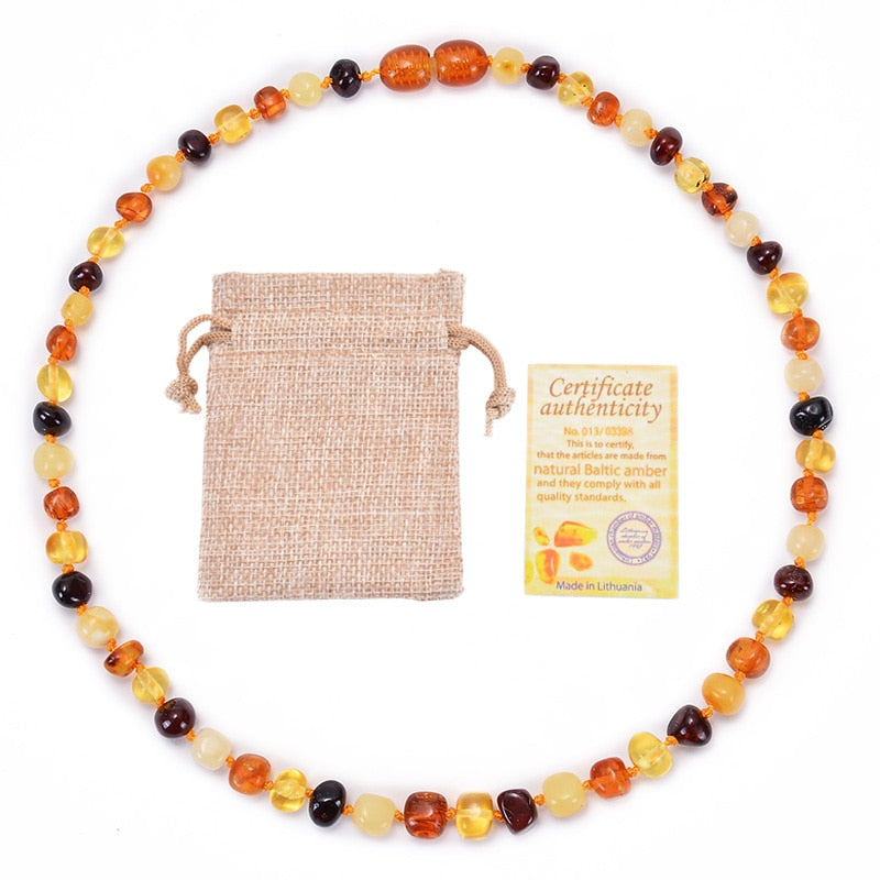 Natural Baltic Teething Ambers Necklace Amber Beads