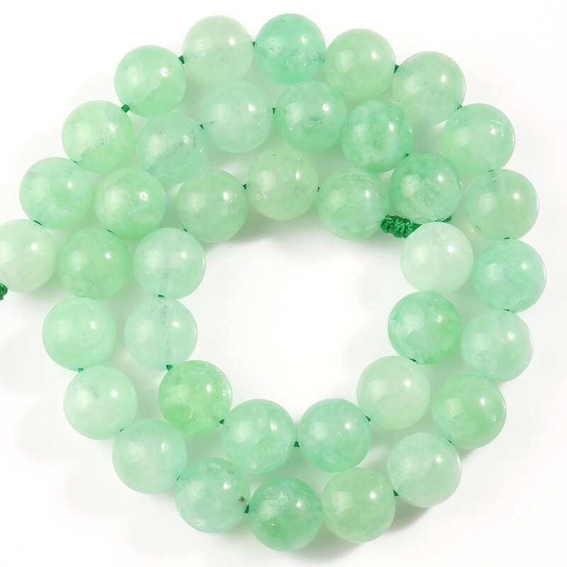 Natural Stone Chrysoprase Jades Round Loose